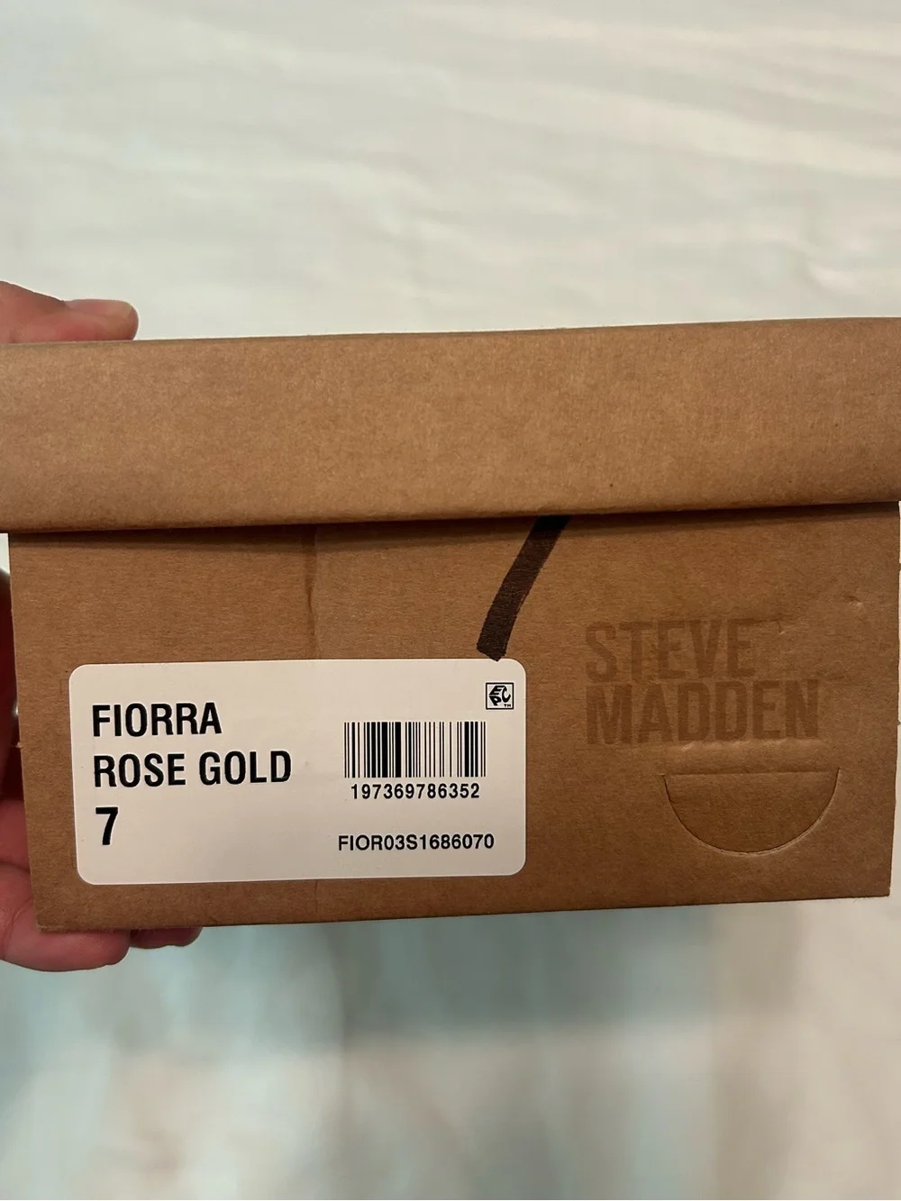 Steve Madden Rose Gold Crystal-Strap Toe-Loop Sandal